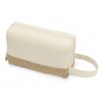 Косметичка Jute с ручкой из хлопка и джута, натуральный, молочный