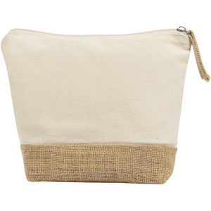 Косметичка Jute из хлопка и джута, натуральный, молочный - купить оптом