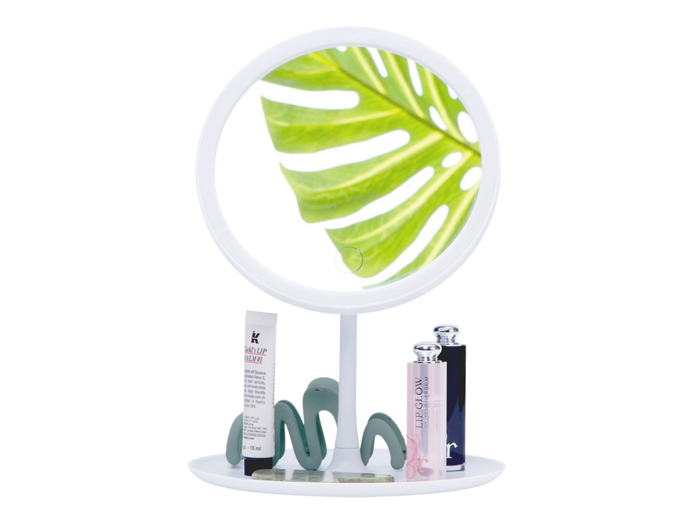 Косметическое зеркало с LED-подсветкой Beautific, белый - купить оптом