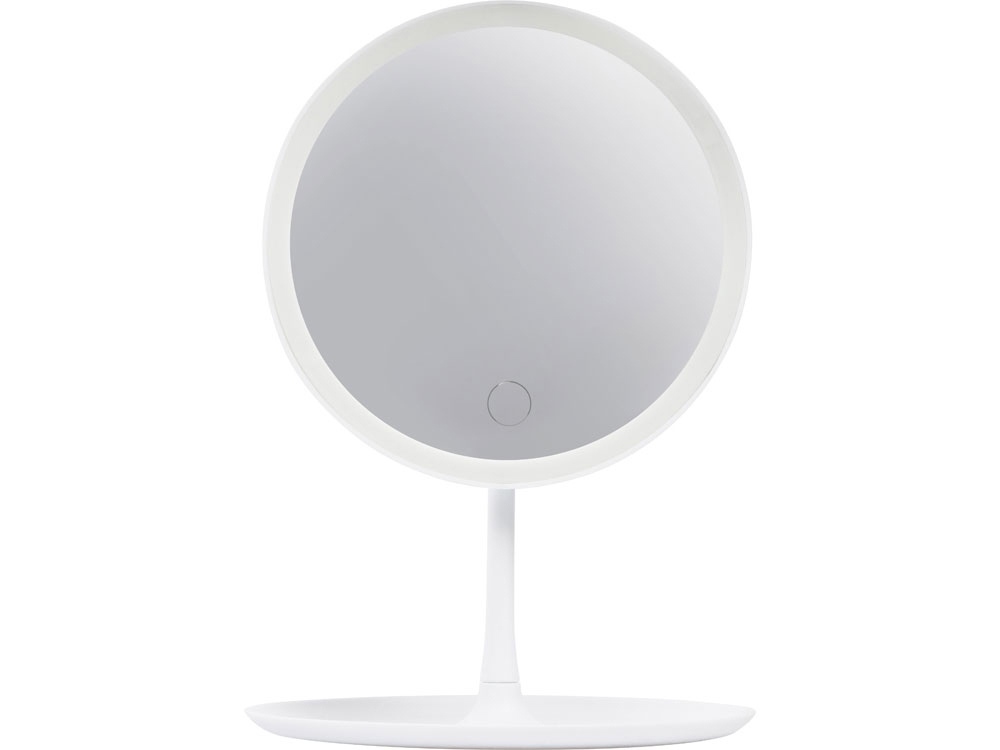 Косметическое зеркало с LED-подсветкой Beautific, белый - купить оптом