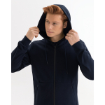 Толстовка на молнии с капюшоном MATEO, темно-синяя, размер XXXL, фото 4