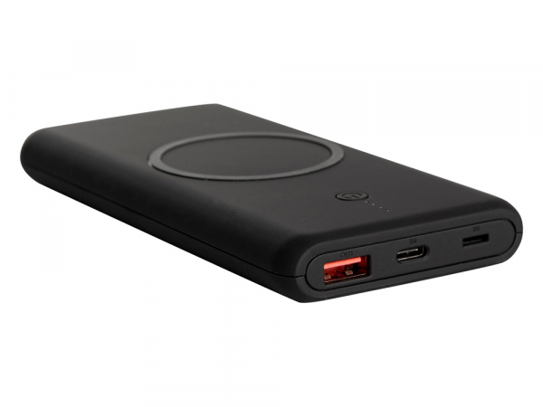 Внешний беспроводной аккумулятор c QC/PD Reload, 10000 mAh, черный - купить оптом