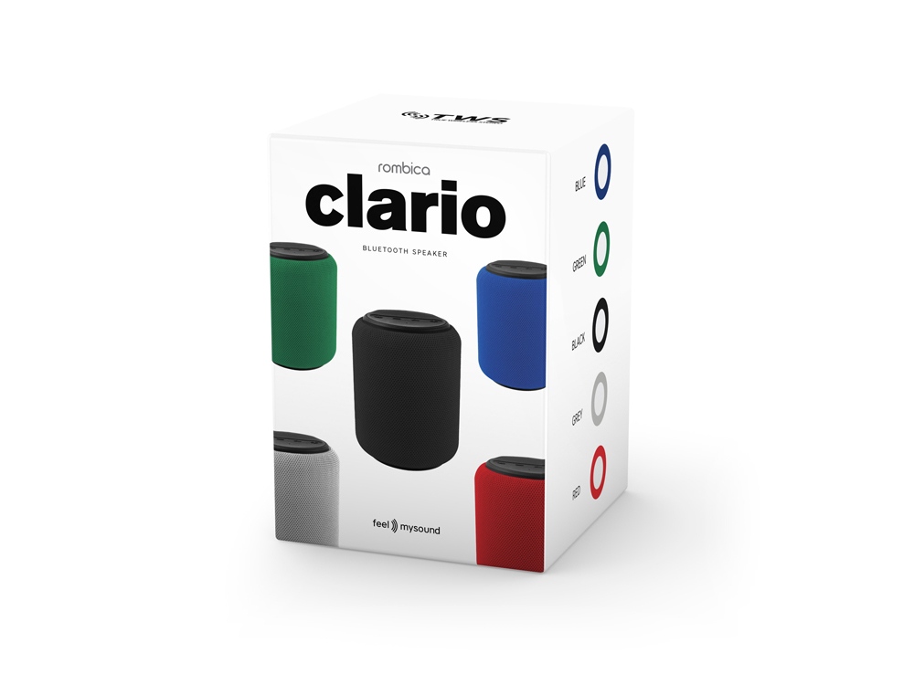 Портативная колонка mySound Clario, 15 Вт Blue, черный, синий - купить оптом