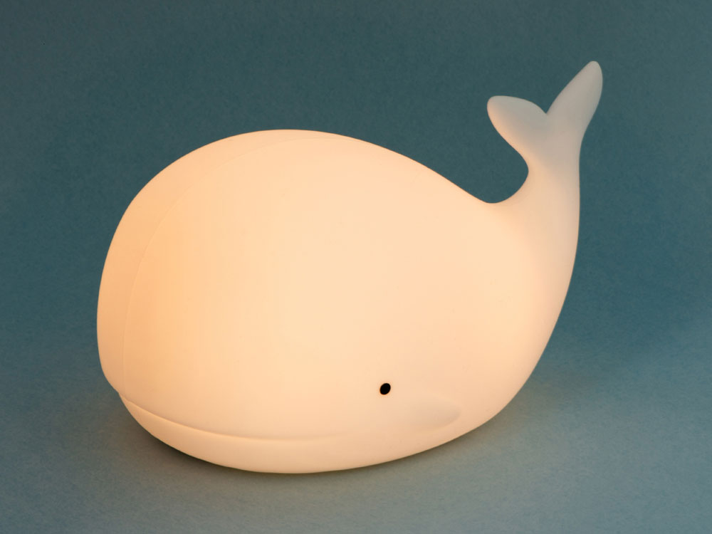 Ночник Whale, белый - купить оптом