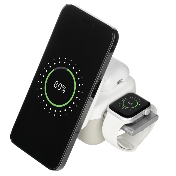 Беспроводная зарядная станция 3в1 15W Cube Wireless Magnetic - купить оптом