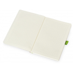 Блокнот Sevilia Soft, гибкая обложка из крафта A5, 80 листов, крафтовый/зеленое яблоко, фото 2