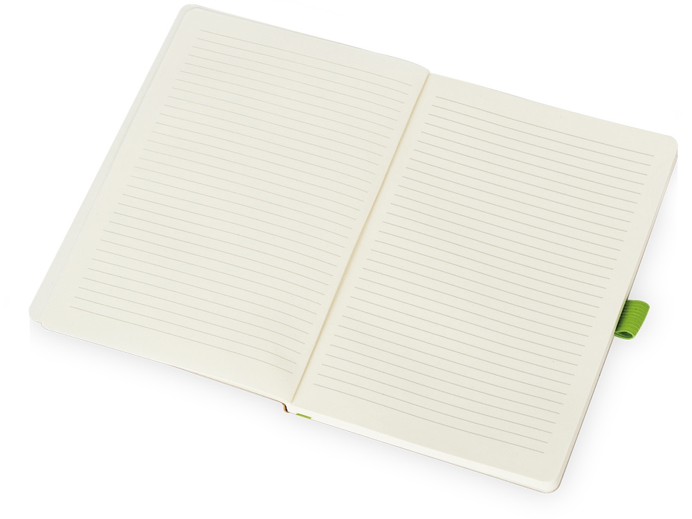 Блокнот Sevilia Soft, гибкая обложка из крафта A5, 80 листов, крафтовый/зеленое яблоко - купить оптом