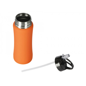 Бутылка для воды Bottle C1, сталь, soft touch, 600 мл, оранжевый - купить оптом