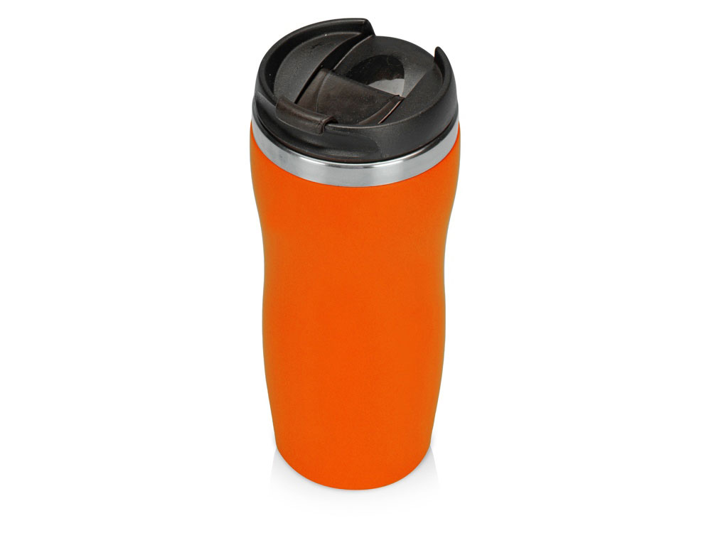 Термокружка Double wall mug C1, soft touch, 350 мл, оранжевый - купить оптом