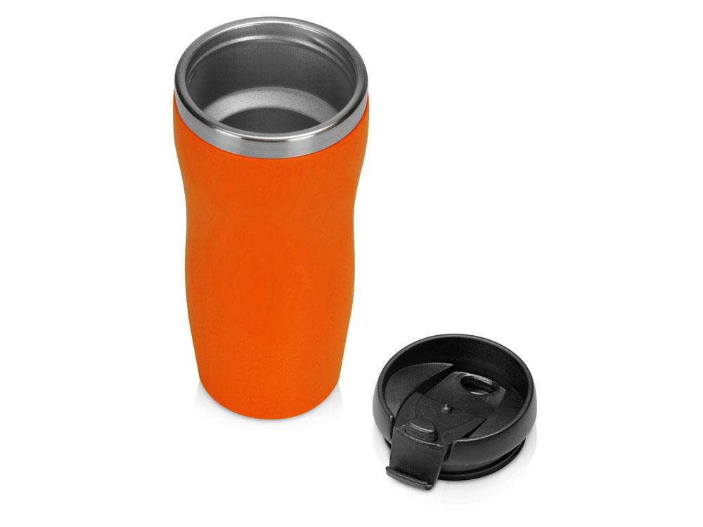 Термокружка Double wall mug C1, soft touch, 350 мл, оранжевый - купить оптом