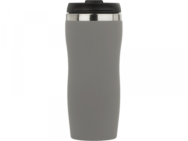 Термокружка Double wall mug C1, soft touch, 350 мл, серый - купить оптом