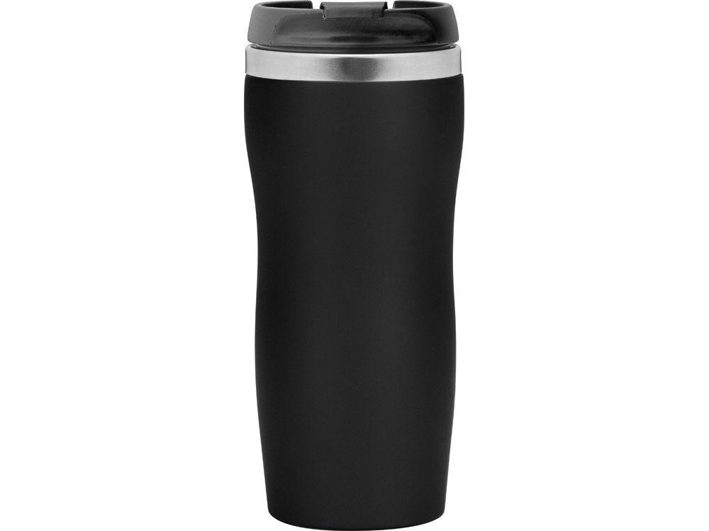Термокружка Double wall mug C1, soft touch, 350 мл, черный - купить оптом