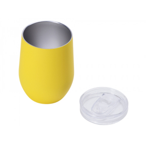 Термокружка Vacuum mug C1, soft touch, 370мл, желтый - купить оптом