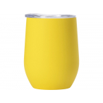 Термокружка Vacuum mug C1, soft touch, 370мл, желтый, фото 2