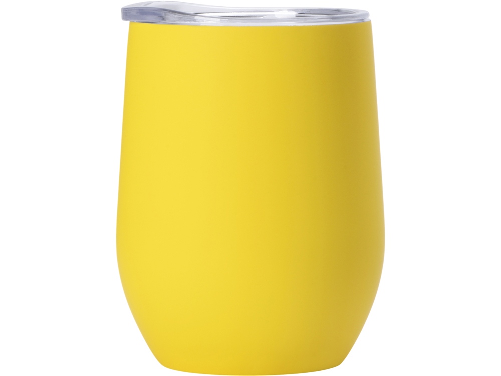 Термокружка Vacuum mug C1, soft touch, 370мл, желтый - купить оптом