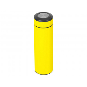 Вакуумный термос Vacuum Flask C1, soft touch, 420мл, желтый - купить оптом