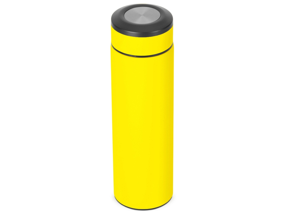 Вакуумный термос Vacuum Flask C1, soft touch, 420мл, желтый - купить оптом