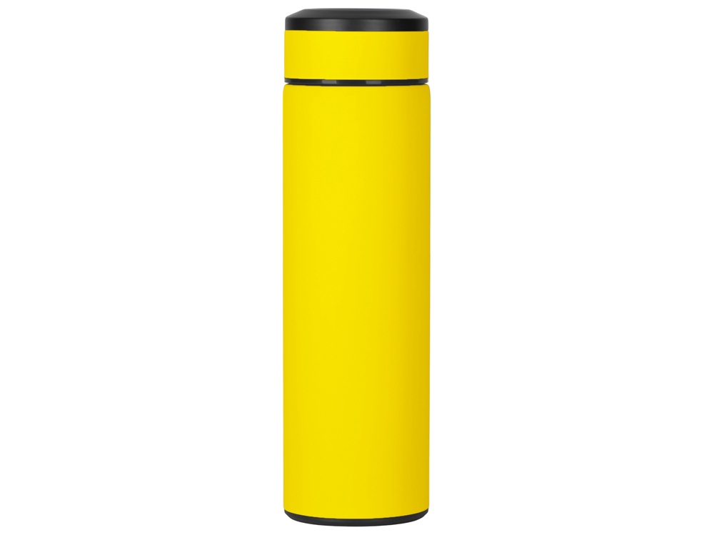 Вакуумный термос Vacuum Flask C1, soft touch, 420мл, желтый - купить оптом