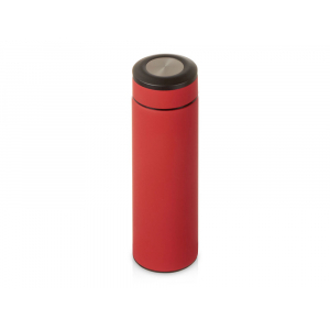 Вакуумный термос Vacuum Flask C1, soft touch, 420мл, красный - купить оптом