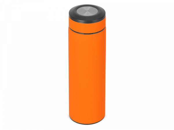Вакуумный термос Vacuum Flask C1, soft touch, 420мл, оранжевый - купить оптом