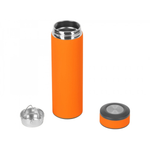 Вакуумный термос Vacuum Flask C1, soft touch, 420мл, оранжевый - купить оптом