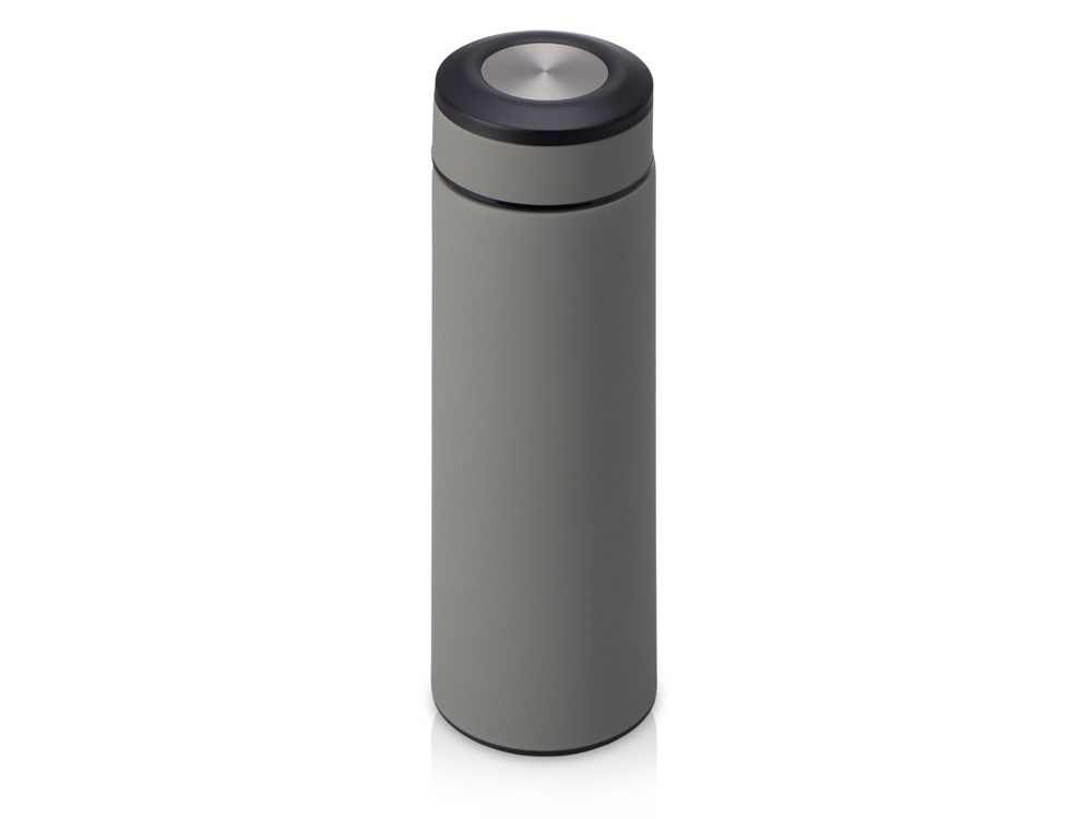 Вакуумный термос Vacuum Flask C1, soft touch, 420мл, серый - купить оптом