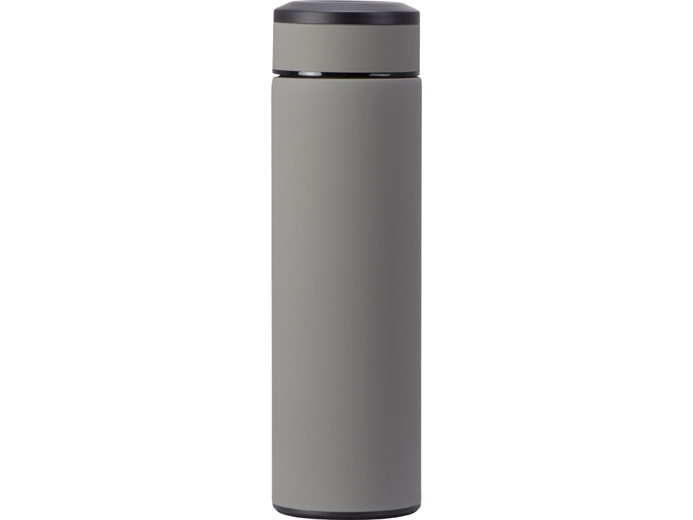 Вакуумный термос Vacuum Flask C1, soft touch, 420мл, серый - купить оптом