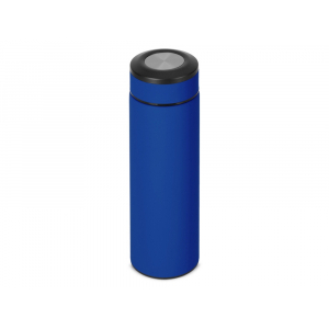 Вакуумный термос Vacuum Flask C1, soft touch, 420мл, синий - купить оптом