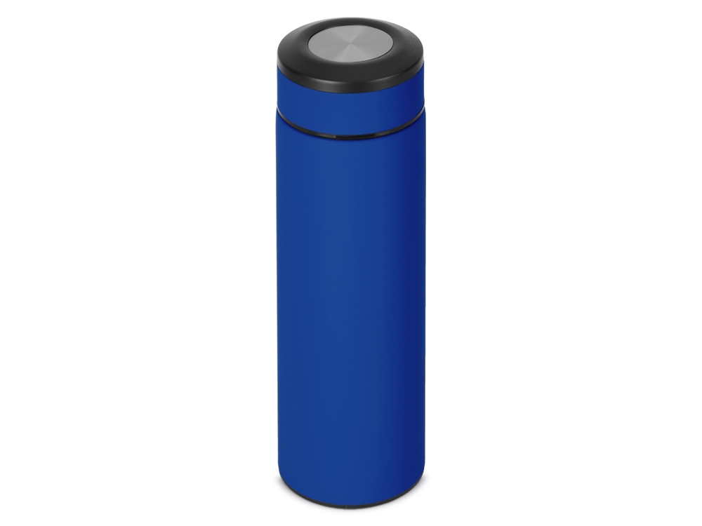 Вакуумный термос Vacuum Flask C1, soft touch, 420мл, синий - купить оптом