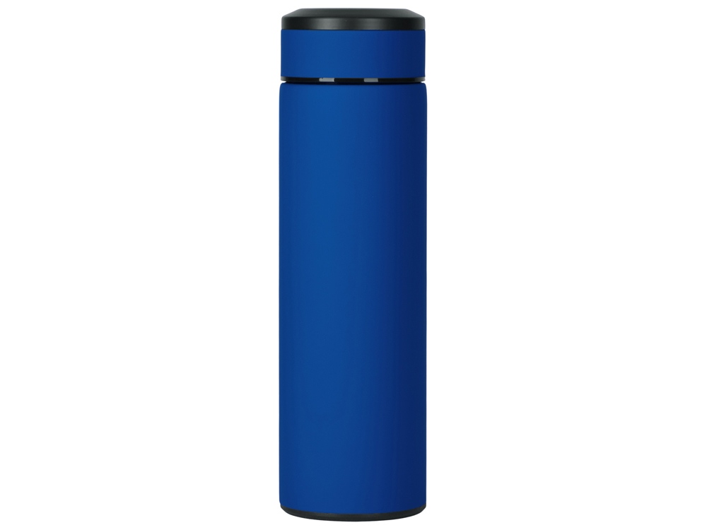 Вакуумный термос Vacuum Flask C1, soft touch, 420мл, синий - купить оптом