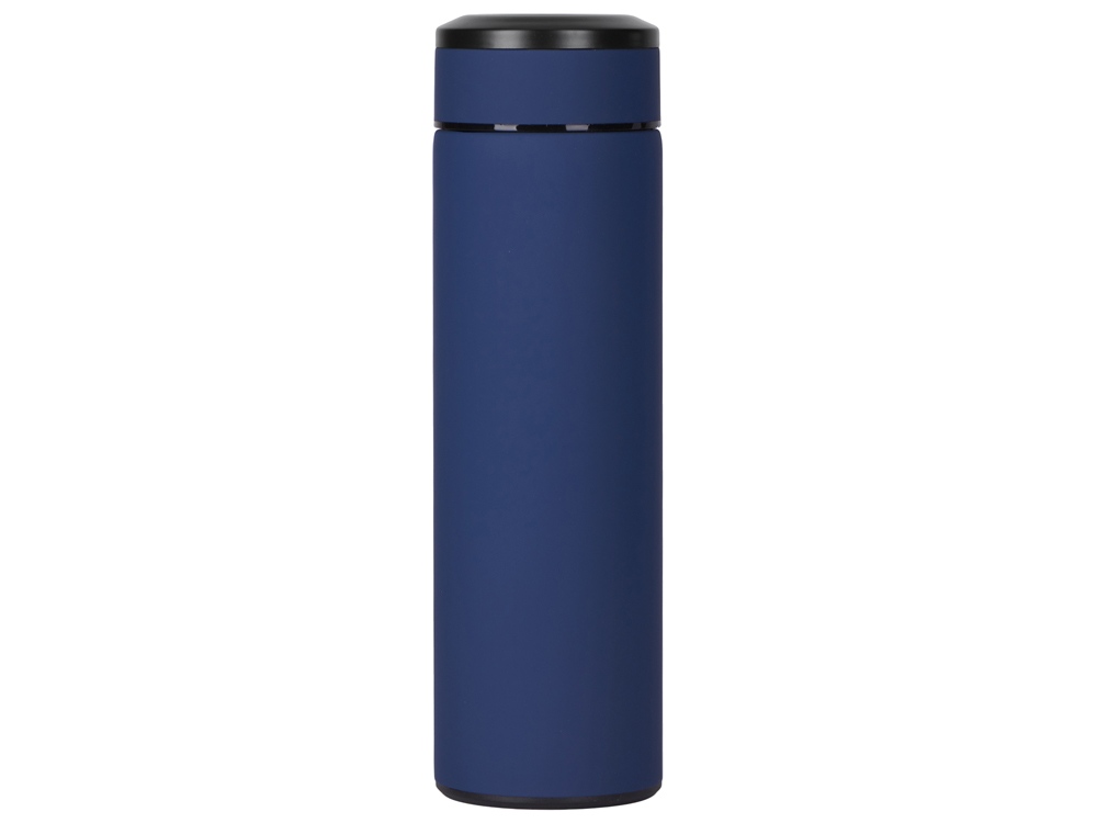 Вакуумный термос Vacuum Flask C1, soft touch, 420мл, темно-синий - купить оптом
