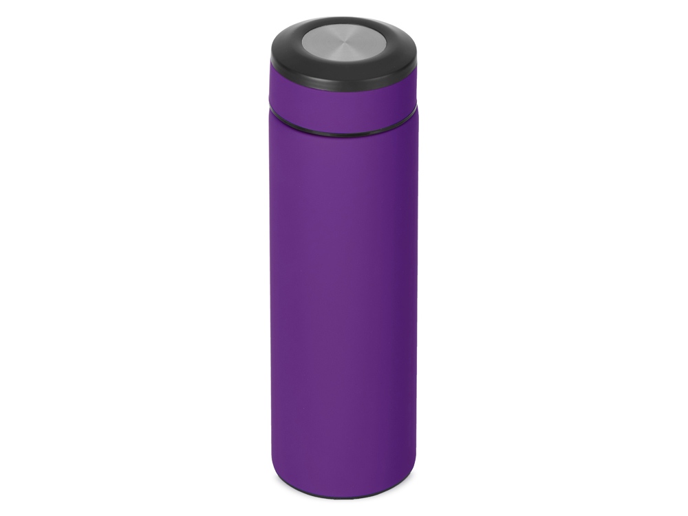 Вакуумный термос Vacuum Flask C1, soft touch, 420мл, фиолетовый - купить оптом
