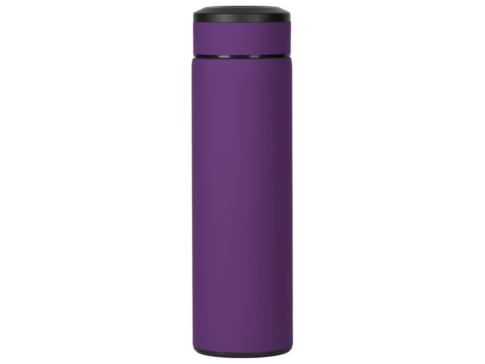 Вакуумный термос Vacuum Flask C1, soft touch, 420мл, фиолетовый - купить оптом