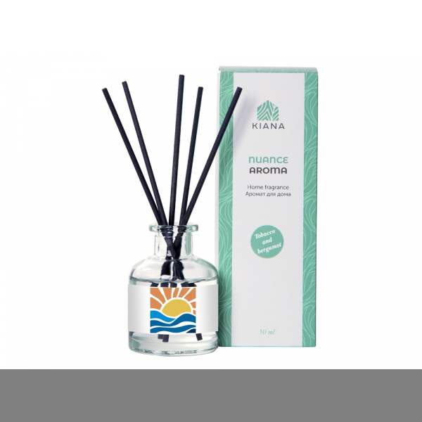 Ароматический диффузор Tobacco and bergamot, прозрачный, серый - купить оптом