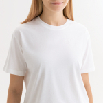 Футболка унисекс KRIS, 100% хлопок, 150 гр., белая (теплого оттенка), размер XS, фото 3