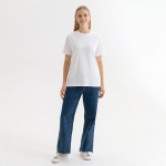 Футболка унисекс KRIS, 100% хлопок, 150 гр., белая (теплого оттенка), размер XXXL, фото 1
