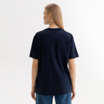 Футболка унисекс KRIS, 100% хлопок, 150 гр., темно-синяя, размер XXXL, фото 3