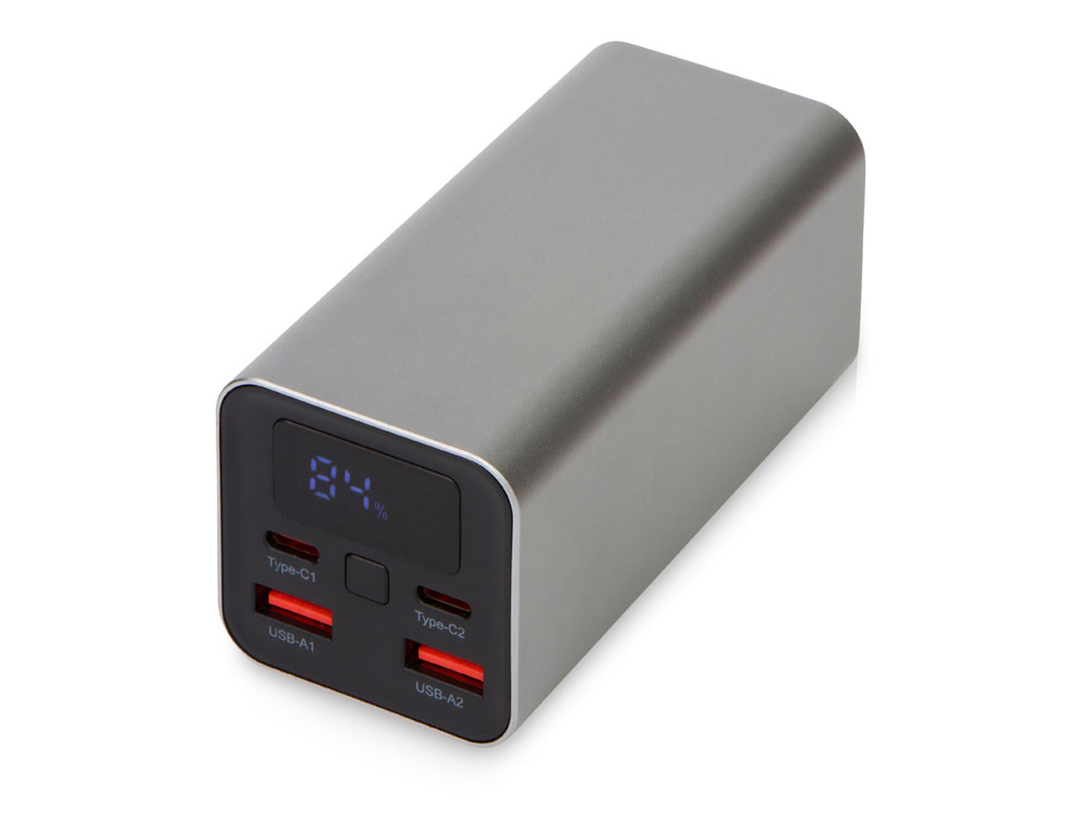 Внешний аккумулятор для ноутбуков Main 65 Вт, 20000 mAh, серый - купить оптом