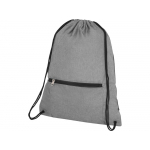 Складной рюкзак со шнурком Coss, heather medium grey, серый, фото 1