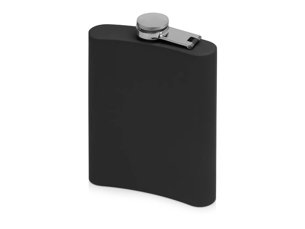 Фляжка 240 мл Remarque soft touch, 304 сталь, черный (P) - купить оптом