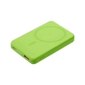 Внешний аккумулятор Largo PD 5000mAh с функцией беспроводной зарядки 15W, салатовый - купить оптом