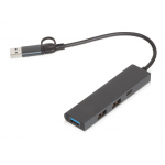 USB-концентратор Command, серый, черный