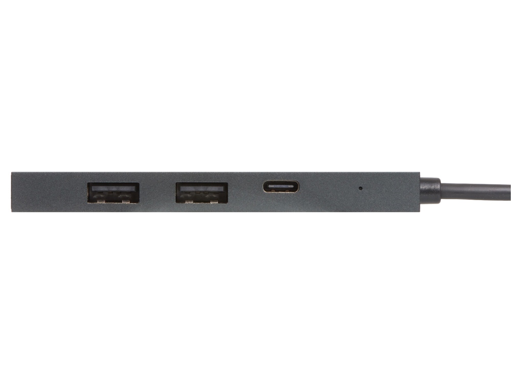 USB-концентратор Command, серый, черный - купить оптом