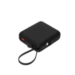 Внешний аккумулятор с подсветкой Ritter PD 10000mAh с функцией беспроводной зарядки 15W, черный, фото 1