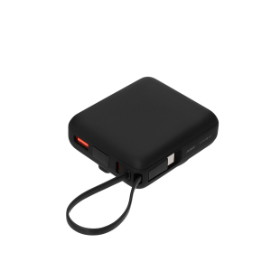 Внешний аккумулятор с подсветкой Ritter PD 10000mAh с функцией беспроводной зарядки 15W, черный - купить оптом