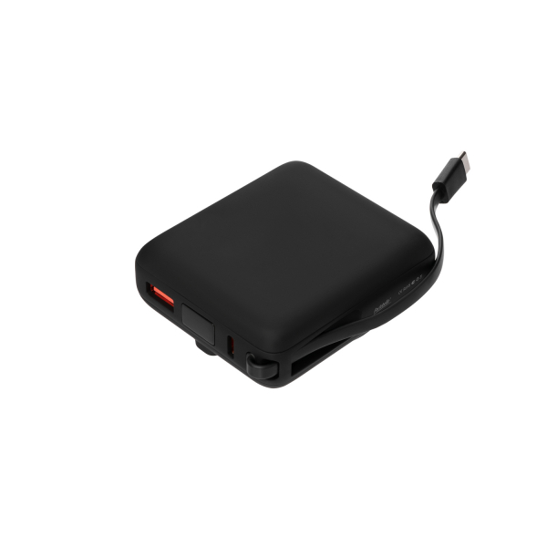 Внешний аккумулятор с подсветкой Ritter PD 10000mAh с функцией беспроводной зарядки 15W, черный - купить оптом