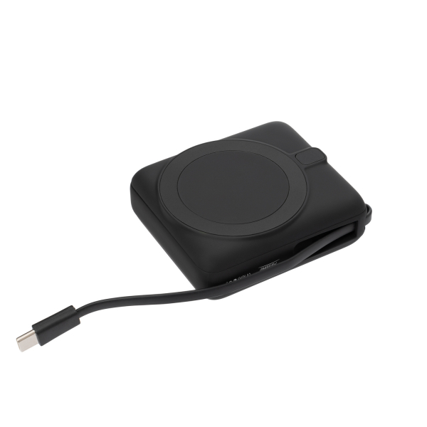 Внешний аккумулятор с подсветкой Ritter PD 10000mAh с функцией беспроводной зарядки 15W, черный - купить оптом