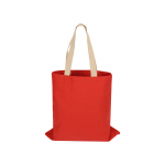 Сумка для шопинга Steady из хлопка с парусиновыми ручками, 260 г/м2, красный (P), фото 3