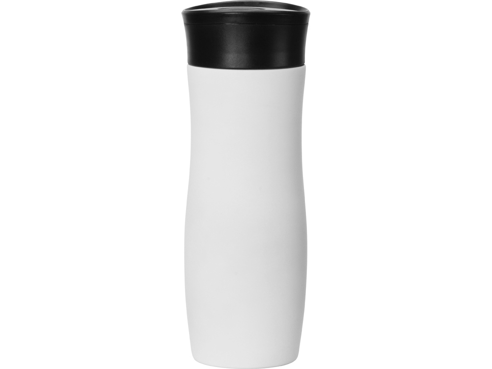 Вакуумная термокружка с кнопкой Streamline, Waterline, soft-touch, белый (P) - купить оптом